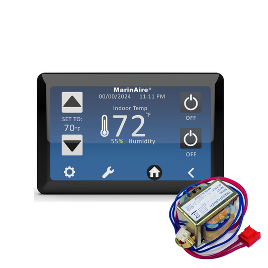 MarinAire Neption Touchscreen Marine Thermostat – Color Display, Wi-Fi Ready, 110–115V Upgrade Kit