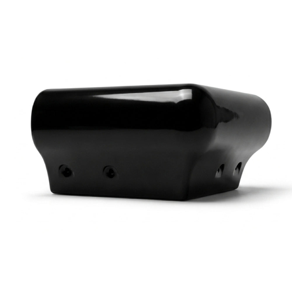 Black Marine Vinyl Boat Dock Edge Corner Bumper: P-Style Overlap Style