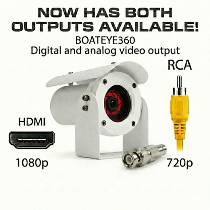 C-1080 Full Color Night Vision Boat Camera Digital HDMI 1080p + Analog - Stainless Steel 316L