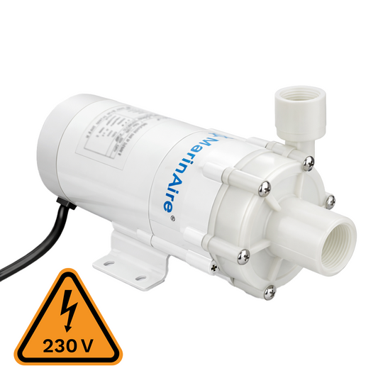 MarinAire MFP500CT Marine Circulation Pump – 500 GPH, 230V Magnetic Drive