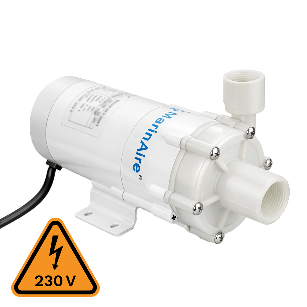 MarinAire MFP600CT Marine Circulation Pump – 600 GPH, 230V Magnetic Drive