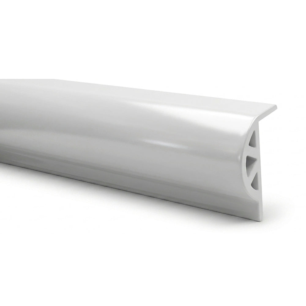 White Marine Vinyl Dock Rubrail Trim Bumper P-style