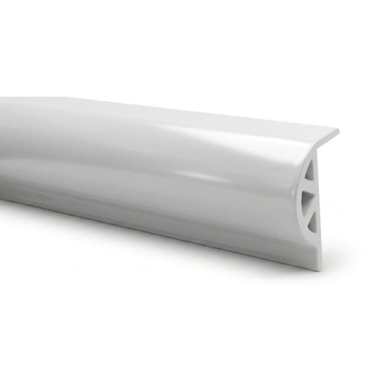 White Marine Vinyl Dock Rubrail Trim Bumper P-style