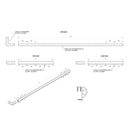 Black Marine Vinyl Dock Rubrail Trim Bumper: P-style