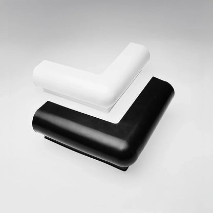 Black Marine Vinyl Rub Rail Corner Bumper: P-Style Edge Match Style